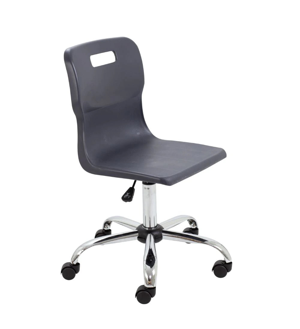 Titan Swivel Senior Chair with Chrome Base and Castors T35-C 1