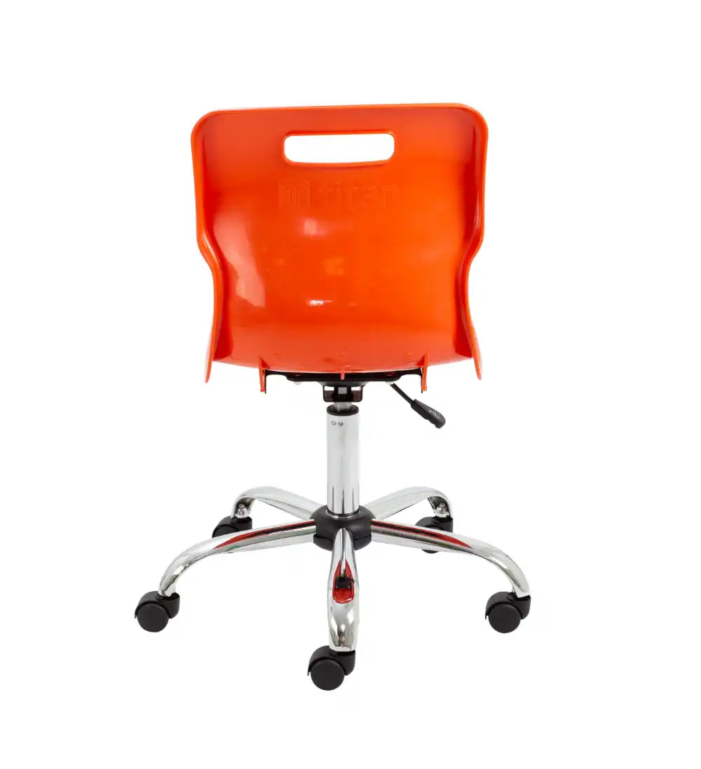Titan Swivel Senior Chair with Chrome Base and Castors T35-O 6