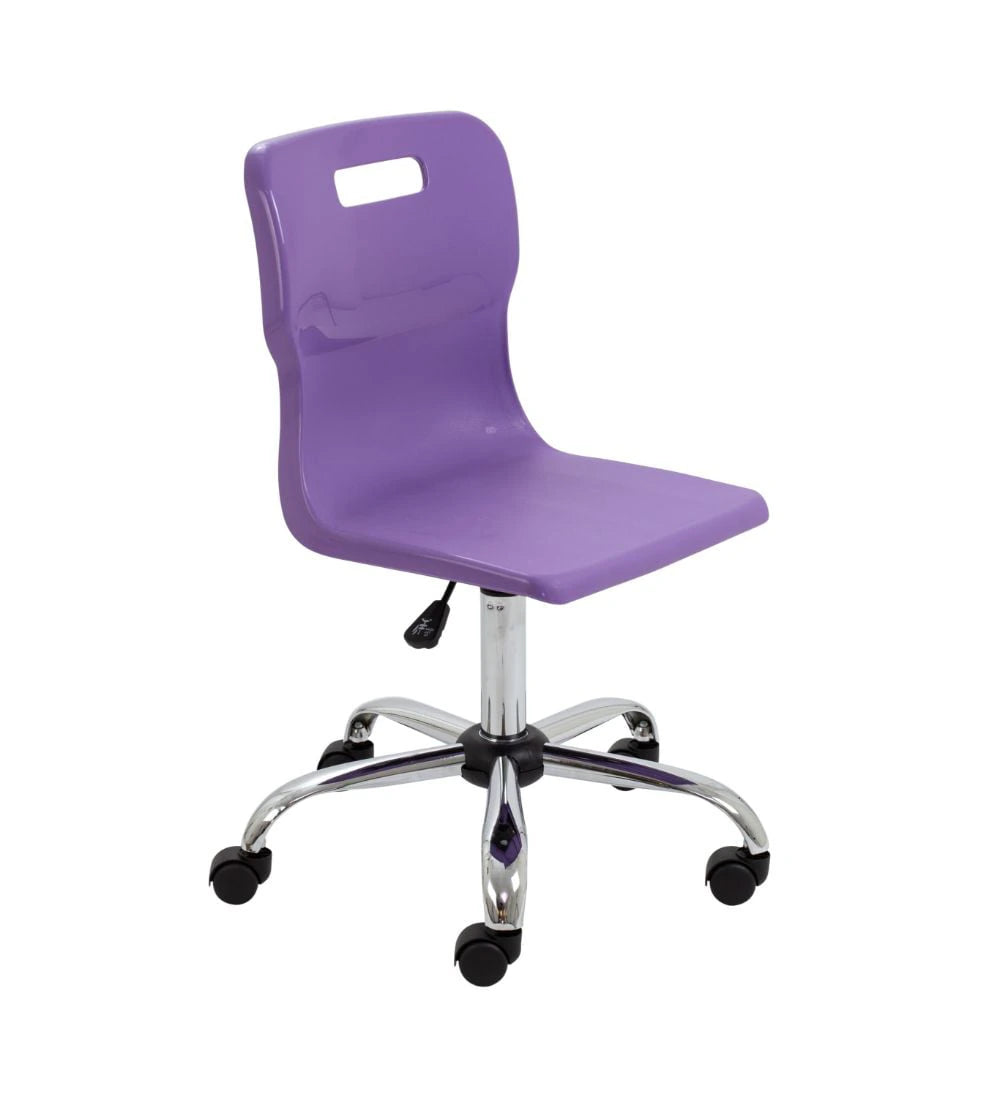 Titan Swivel Senior Chair with Chrome Base and Castors T35-P 1