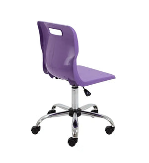 Titan Swivel Senior Chair with Chrome Base and Castors T35-P 5