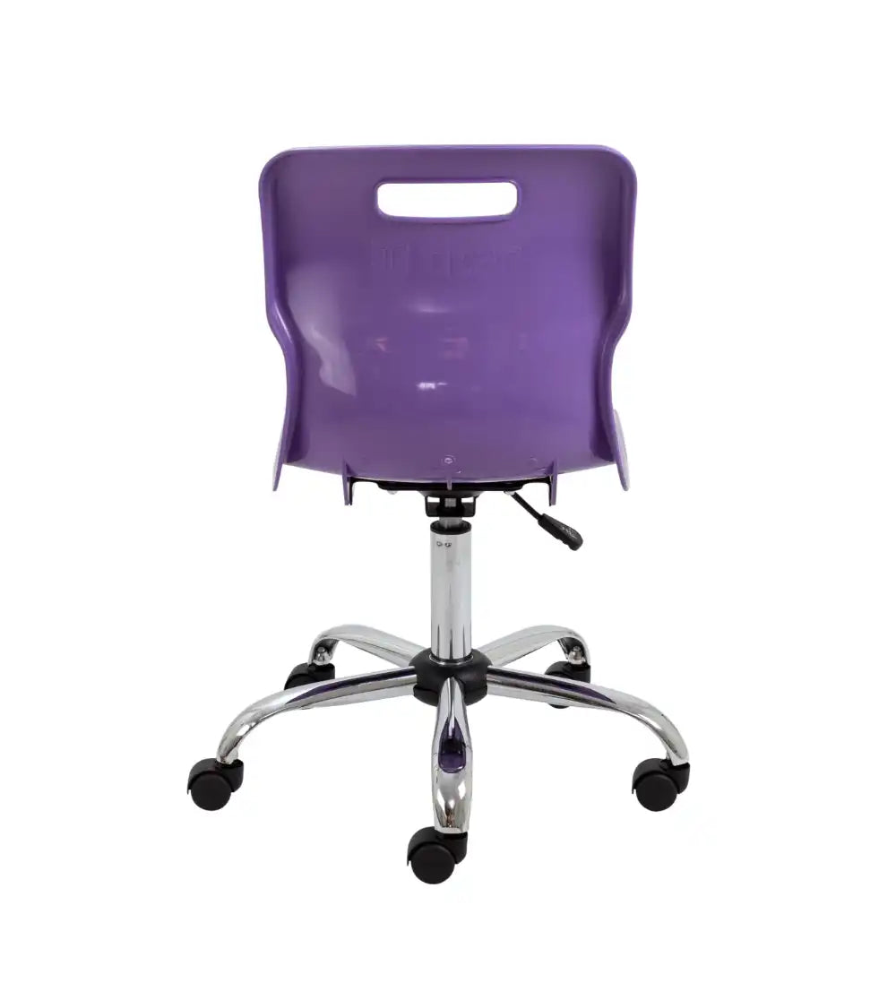 Titan Swivel Senior Chair with Chrome Base and Castors T35-P 6