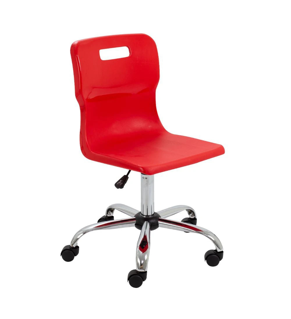 Titan Swivel Senior Chair with Chrome Base and Castors T35-R 1