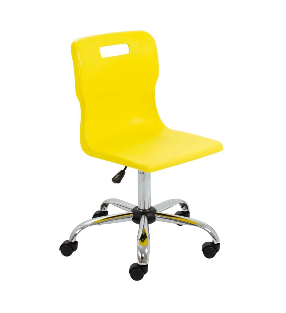 Titan Swivel Senior Chair with Chrome Base and Castors T35-Y 1
