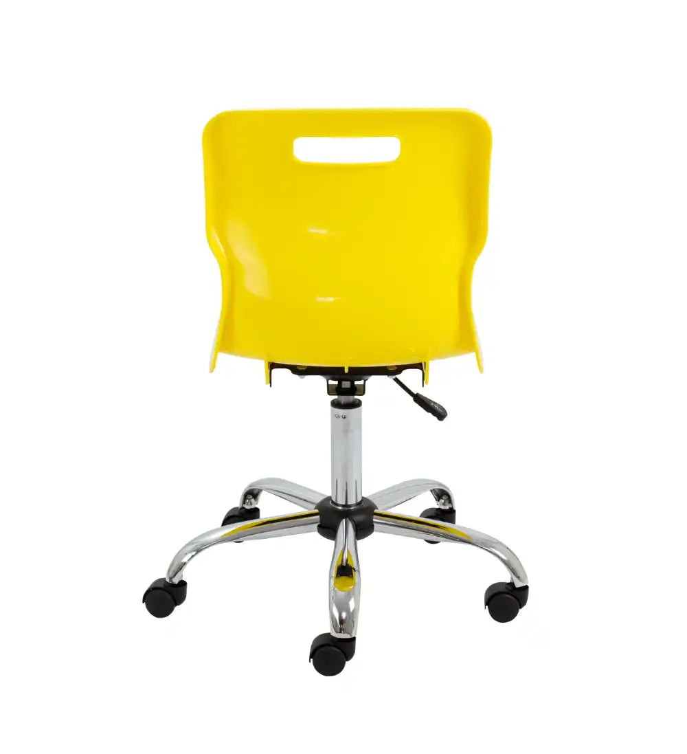 Titan Swivel Senior Chair with Chrome Base and Castors T35-Y 6