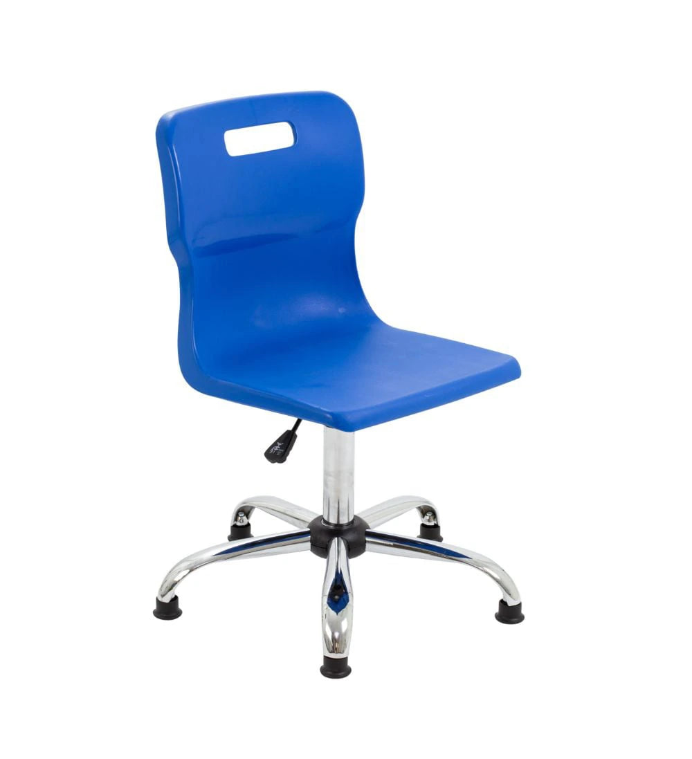 Titan Swivel Senior Chair with Chrome Base and Glides T35-BG 1