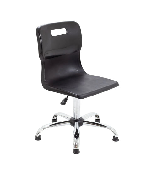 Titan Swivel Senior Chair with Chrome Base and Glides T35-BG 1