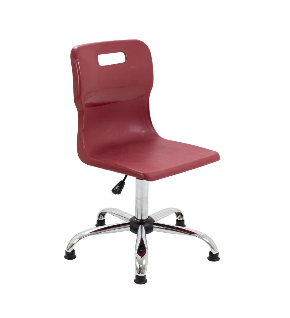 Titan Swivel Senior Chair with Chrome Base and Glides T35-BUG 1