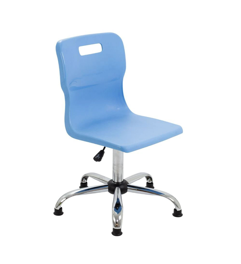 Titan Swivel Senior Chair with Chrome Base and Glides T35-CBG 1