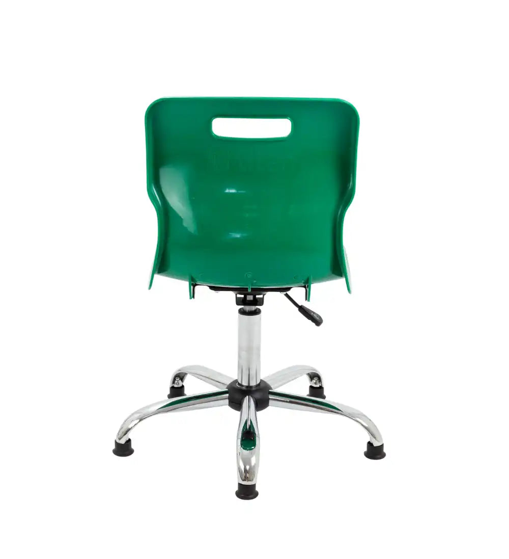 Titan Swivel Senior Chair with Chrome Base and Glides T35-GNG 6