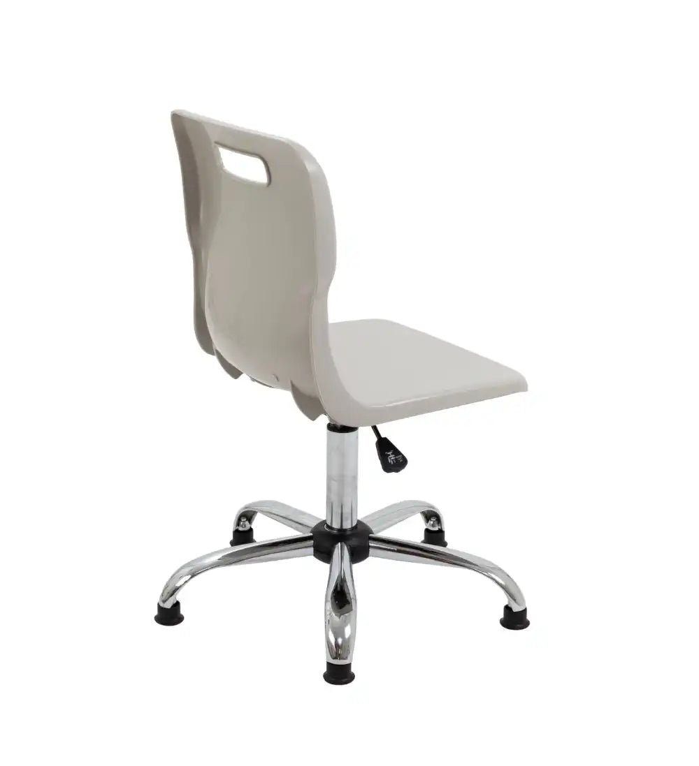 Titan Swivel Senior Chair with Chrome Base and Glides T35-GRG 5