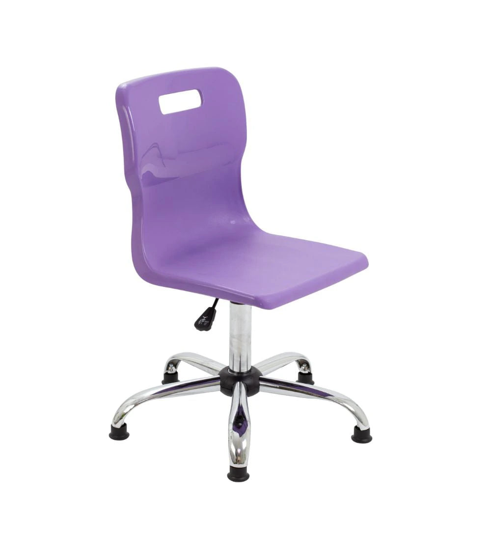 Titan Swivel Senior Chair with Chrome Base and Glides T35-PG 1