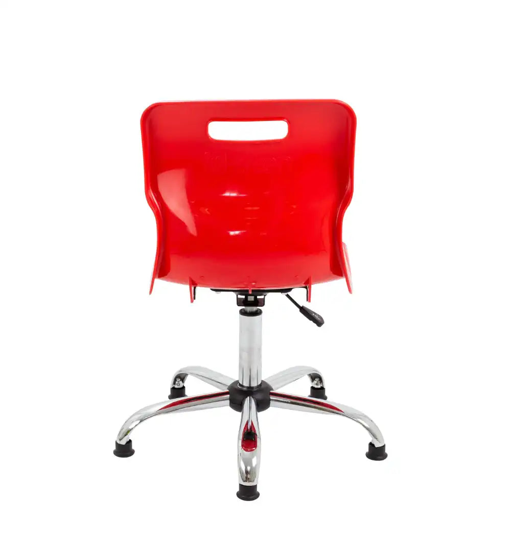 Titan Swivel Senior Chair with Chrome Base and Glides T35-RG 6