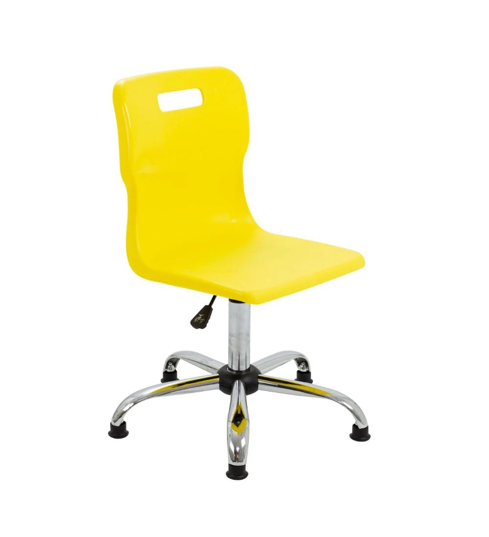 Titan Swivel Senior Chair with Chrome Base and Glides T35-YG 1