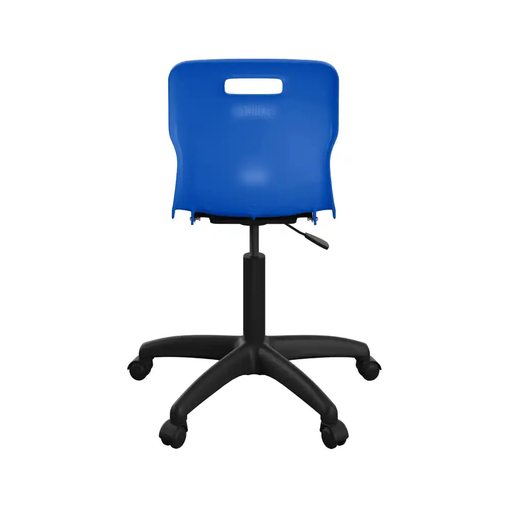 Titan Swivel Senior Chair with Plastic Base and Castors T35-B-BK 6