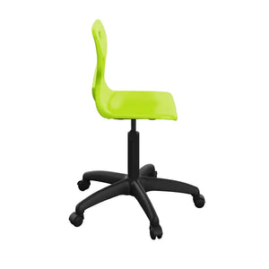 Titan Swivel Senior Chair with Plastic Base and Castors T35-L-BK 4