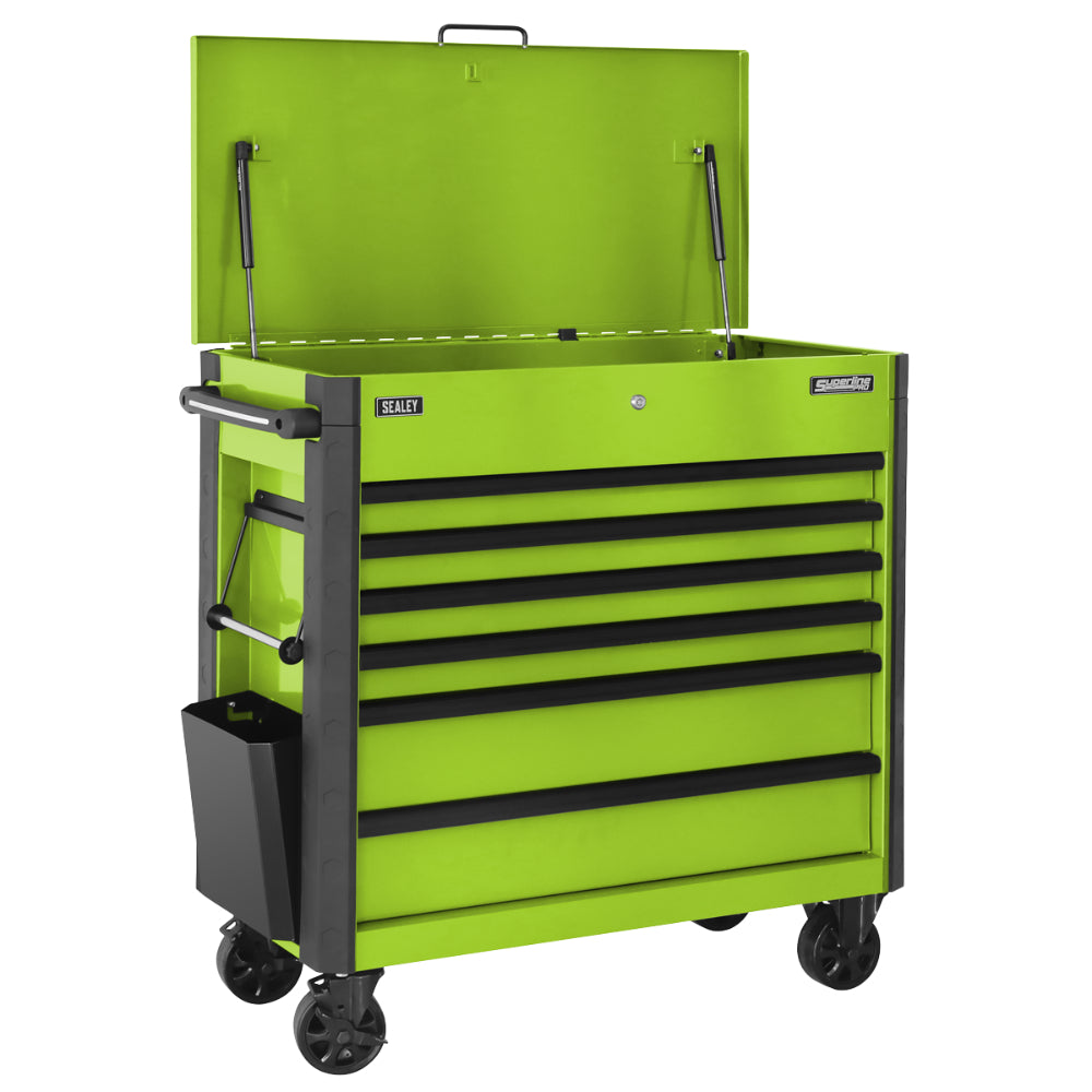 Tool Trolley 6 Drawer - Green