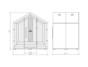 Treehouse 4 Person Acoustic Closed Meeting Pod Dimensions