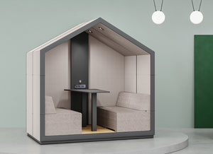 Treehouse 4 Person Open Meeting Pod in Studio Setting