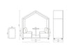Treehouse Acoustic 2 Person Open Meeting Pod Dimensions