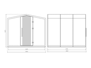 Treehouse TH 6 G2 Closed Meeting Pod Dimensions