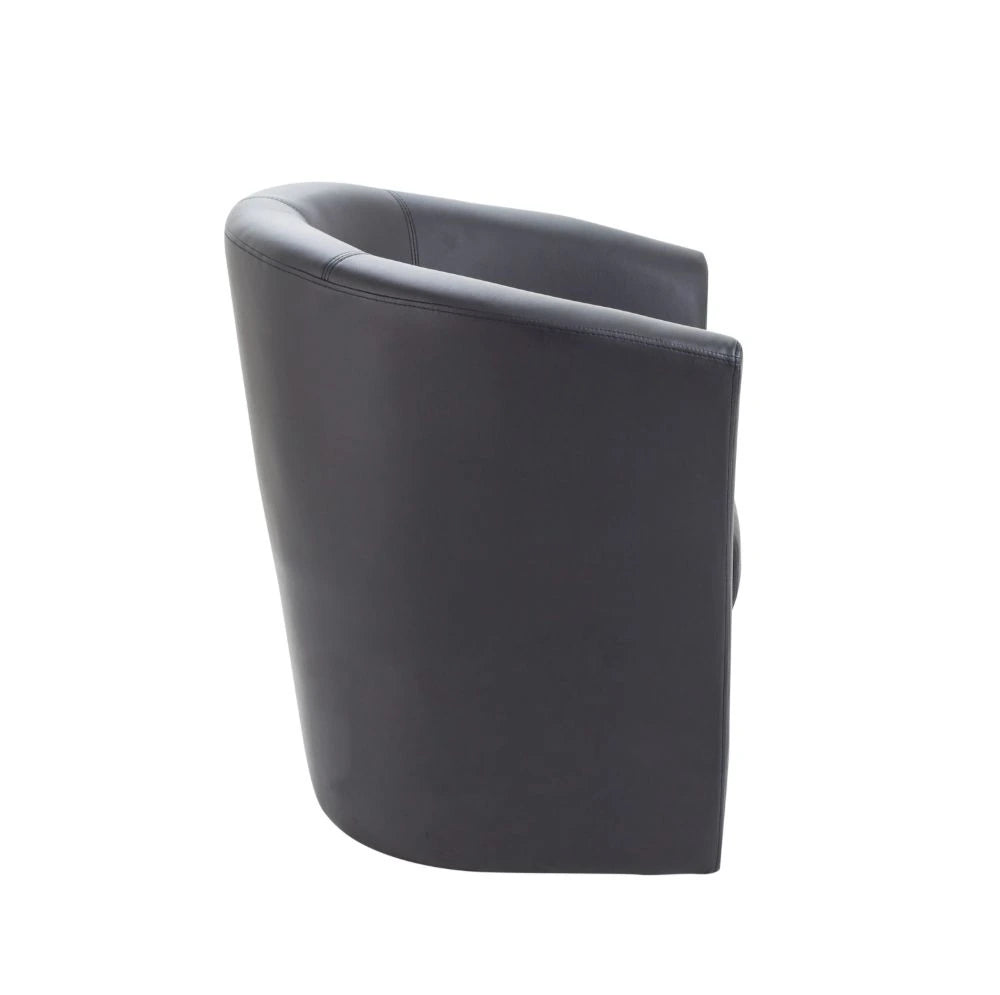 Tub Armchair Black 3