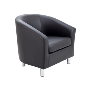Tub Armchair with Metal Feet OF2201BKML 1