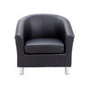 Tub Armchair with Metal Feet OF2201BKML 3