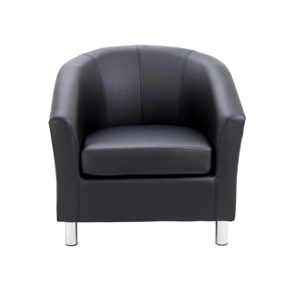Tub Armchair with Metal Feet OF2201BKML 3