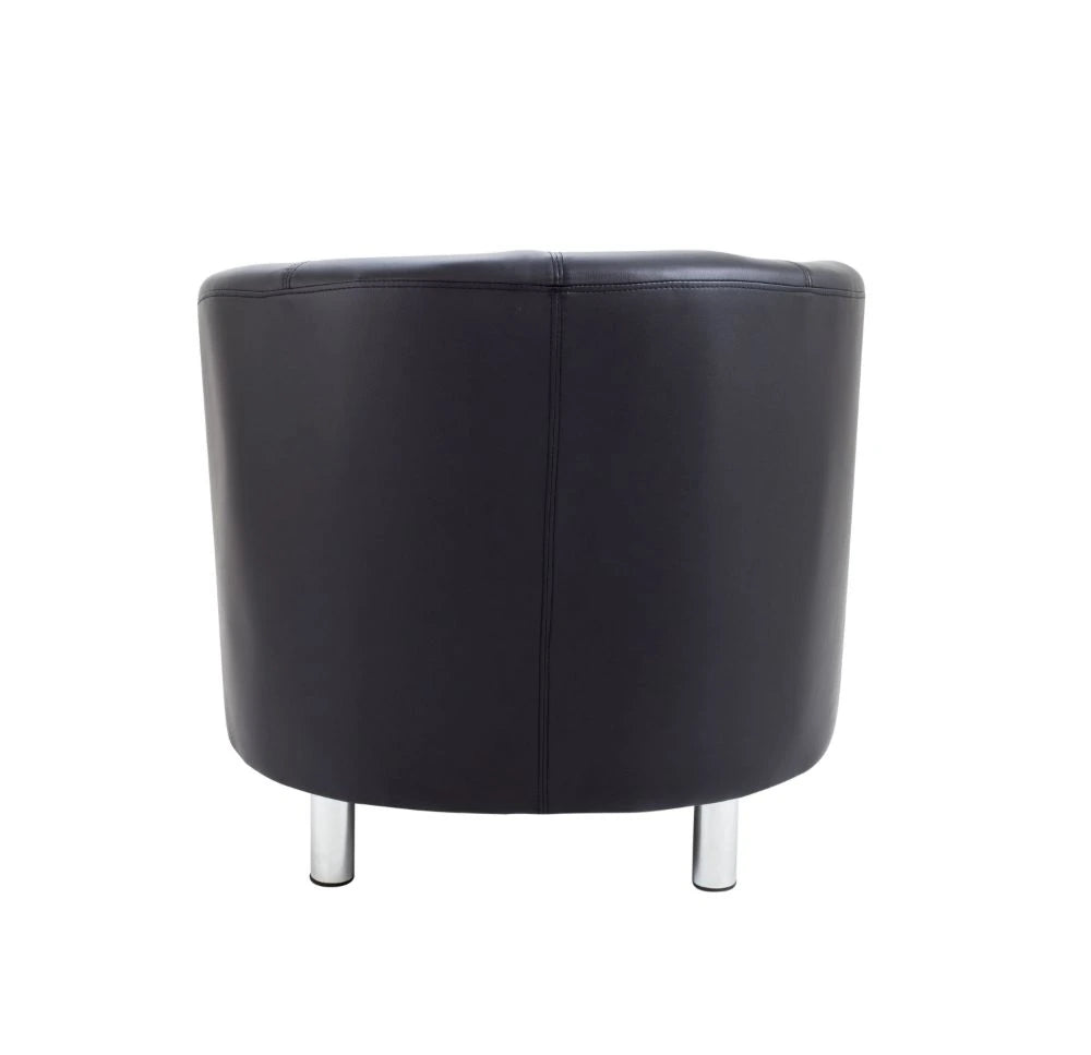 Tub Armchair with Metal Feet OF2201BKML 6