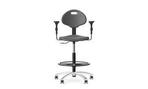 Tulip Height Adjustable Swivel Chair Stool 2