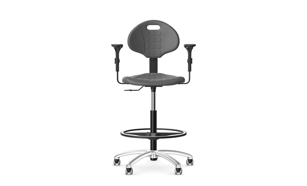 Tulip Height Adjustable Swivel Chair Stool 2