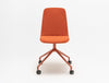 Ulti Fabric Chair on 4-Spoke Metal Base with Castors