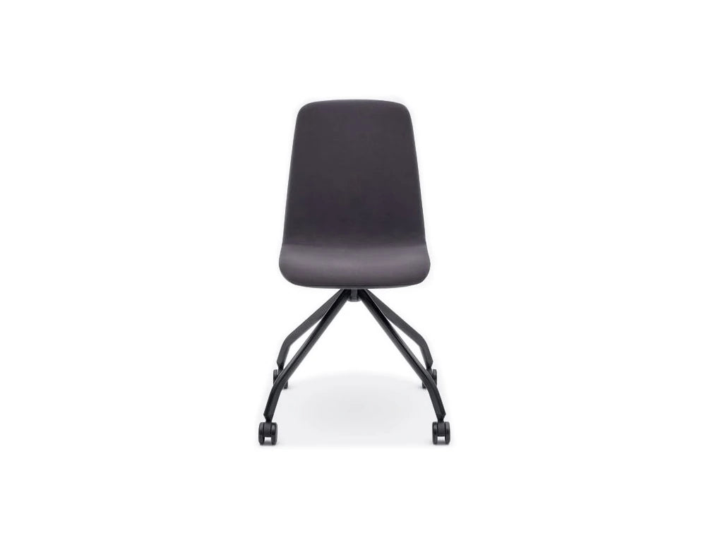 Ulti K Chair With Dark Grey Finish And Four Star Black Legs