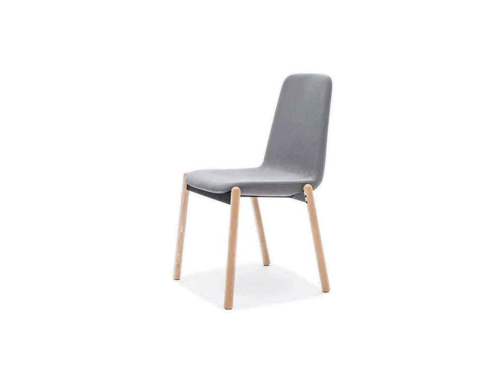 Ulti Kw Chair With Upholstered Finish And 4 Star Wooden Base