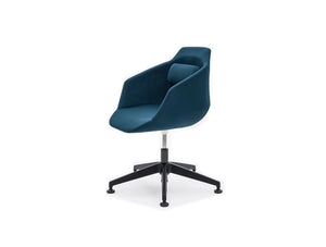 Ultra F Chair with 5 Stars Metal Base with Blue Finish