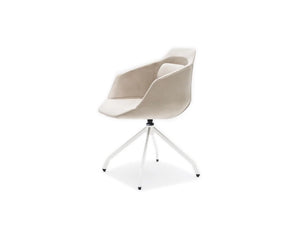 Ultra Fw White With Red Upholstered Finish And Wooden Base