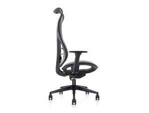 Ultra High-Back Task Chair with Adjustable Lumbar Support and Knee Tilt Mechanism 2