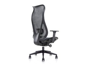 Ultra High-Back Task Chair with Adjustable Lumbar Support and Knee Tilt Mechanism 4