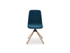 Ultra Kw Chair With Deep Blue Finish And 4 Star Wooden Base