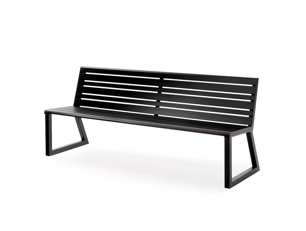 Urbantime .H24 Outdoor Bench With Backrest