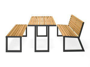 Urbantime .H24 Outdoor Table Integrated Benches 2