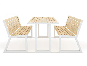Urbantime .H24 Outdoor Table Integrated Benches 4