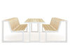 Urbantime .H24 Outdoor Table Integrated Benches 5