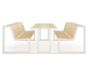 Urbantime .H24 Outdoor Table Integrated Benches 5
