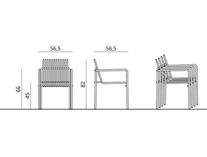 Urbantime Amalfi Outdoor Chair Dimensions