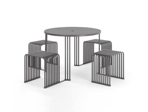 Urbantime Outdoor .015 Octopus Round Table With Integrated Seating