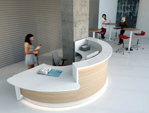 Valde Curved Circular Reception Desk 11