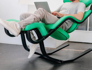 Varier Gravity Balans Zero Gravity Chair 14 In Green With Black Frame
