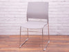 Verse Multipurpose Stacking Chair in Grey Front View