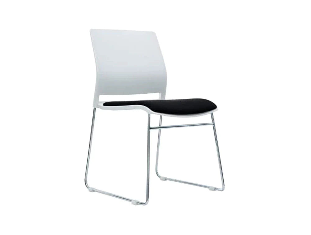 Multi Purpose Chair in Grey with Black Fabric Seat